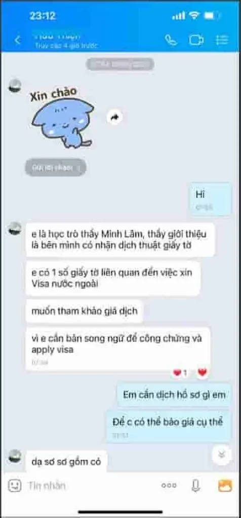 Ý Kiến dịch Thuật 5